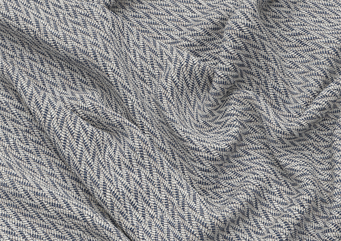 Bellavelle Chevron, Admiral Blue - Roman Blind - Image 4